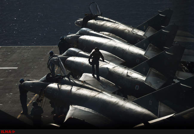 حمله جنگنده های فرانسوی به مواضع داعش