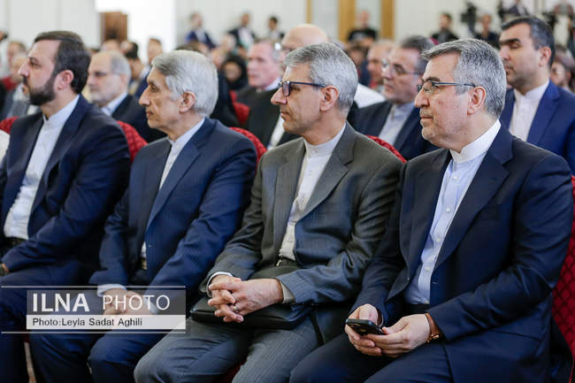 نشست وزیر امور خارجه با سفرا و نمایندگان خارجی مقیم تهران