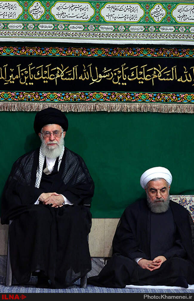 مراسم عزاداری شب عاشورا در حسینیه امام خمینی