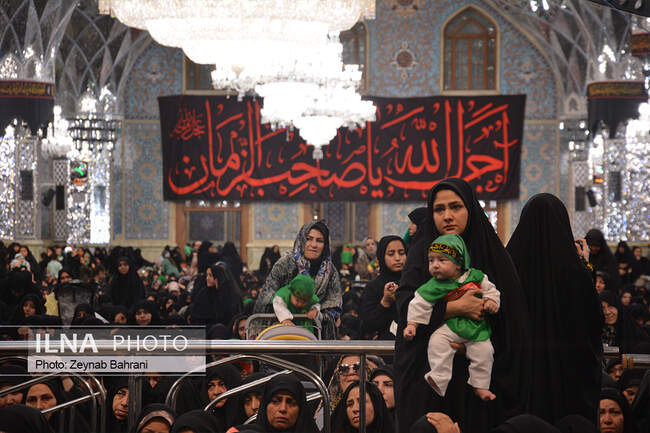 مراسم شیرخوارگان حسینی در حرم امام رضا (ع)