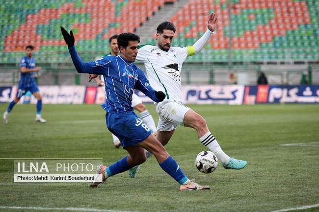تساوی تیم فوتبال ذوب آهن اصفهان مقابل استقلال تهران