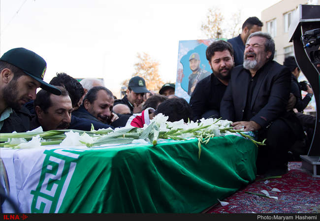 مراسم تشییع پیکر سرباز وظیفه شهید پویا اشکانی-البرز