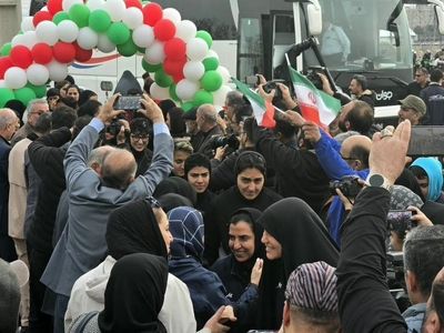 استقبال تیم ملی فوتبال بانوان در قزوین