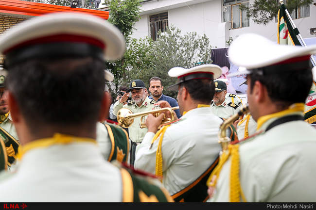  مراسم آغاز به کار قرارگاه انتظامی ترافیکی روح‌الله 