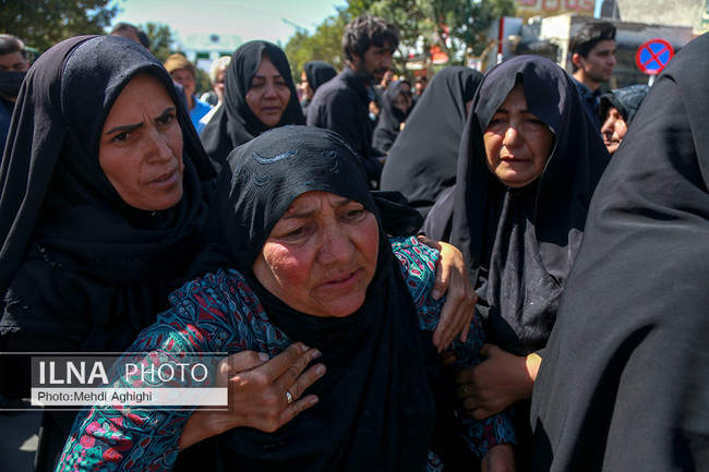  تشیع پیکر چهار کارگر قوچانی فوت شده در معدن زغال سنگ طبس 