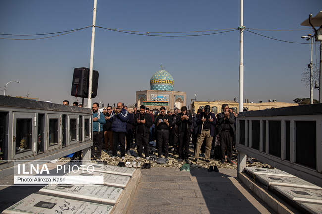 تشییع هشت لاله زهرایی در قزوین