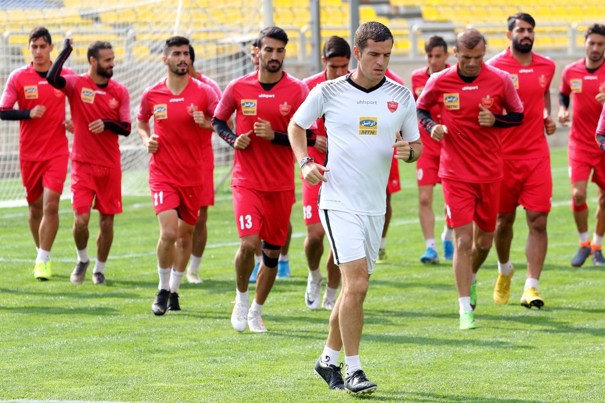برگزاری آخرین تمرین پرسپولیس پیش از مصاف با نفت مسجدسلیمان