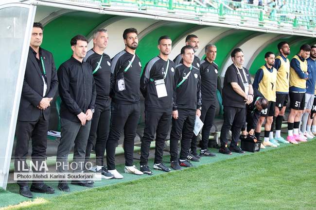 تساوی تیم فوتبال ذوب آهن اصفهان مقابل ملوان انزلی