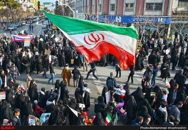 راهپیمایی مردم در محکومیت اغتشاشات اخیر - مشهد