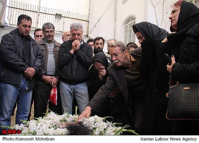 مراسم تشییع پیکر عظیم جوانروح فیلمبردار سینما و تلویزیون