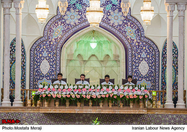 آئین جزء خوانی در حرم حضرت معصومه