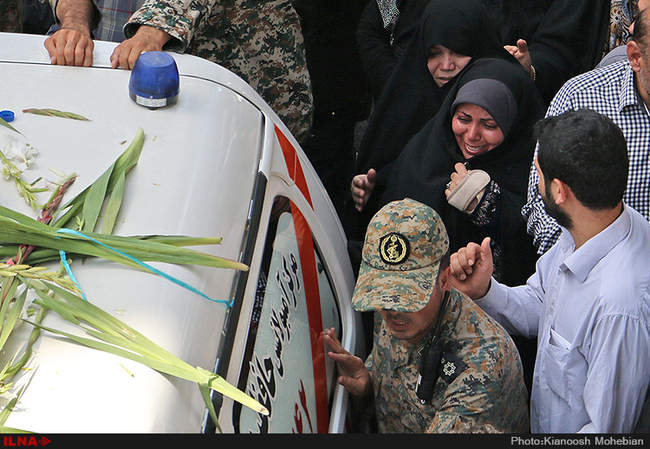 مراسم تشییع پیکر جان‌ باختگان فاجعه منا در تهران/2