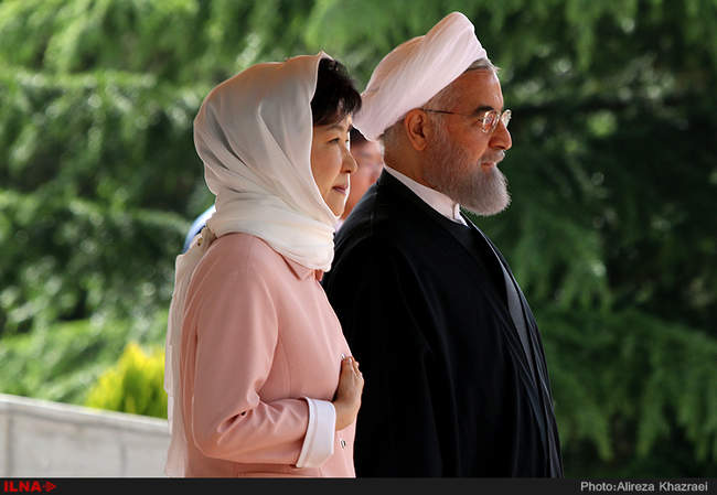 مراسم استقبال رسمی از رئیس جمهور کره جنوبی