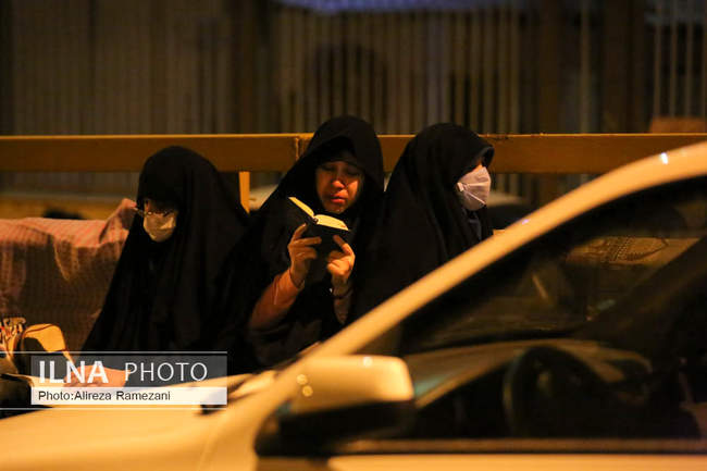 مراسم احیای شب نوزدهم ماه مبارک رمضان در خیابان ری