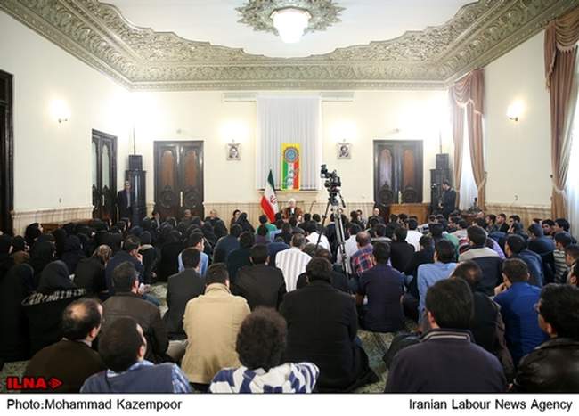 دیدار دانشجویان دانشگاه شهید بهشتی با آیت الله هاشمی
