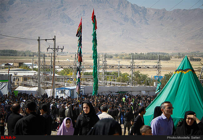 مراسم خیمه سوزان در طاقانک چهارمحال و بختیاری