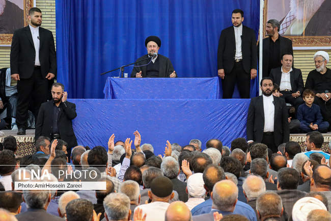 سید حسن خمینی در آیین سالگرد امام خمینی(ره) در روستای خیارج قزوین