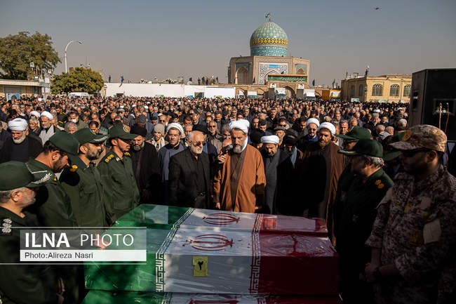 تشییع هشت لاله زهرایی در قزوین