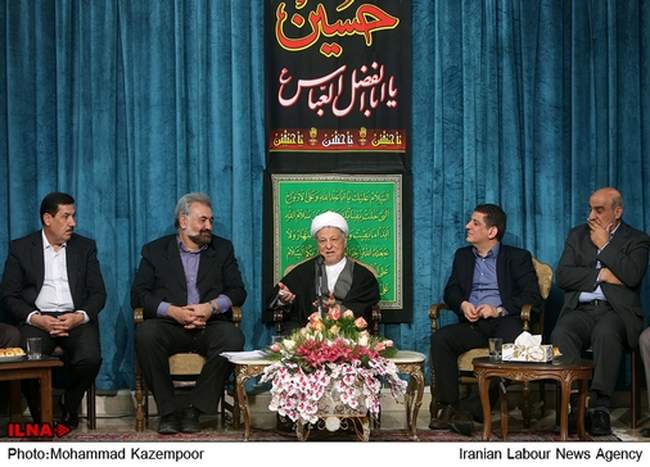 دیدار اعضای خانه صنعت، معدن و تجارت ایران با آیت الله هاشمی