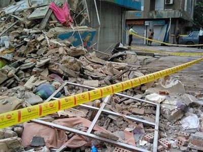 جان باختن یک نفر بر اثر ریزش ساختمان متروکه در کرمانشاه