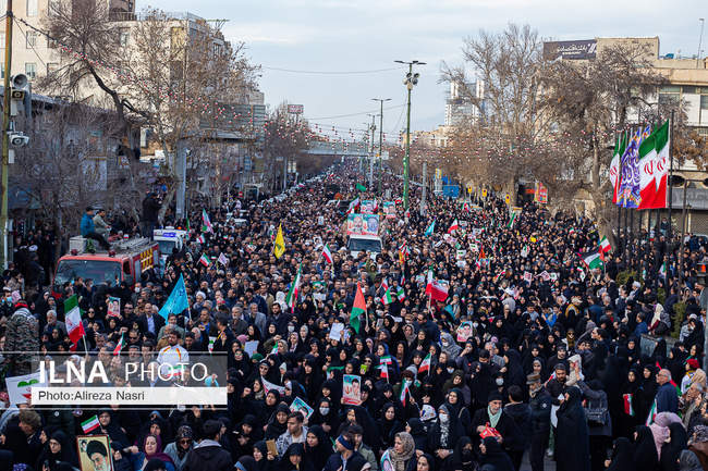 تشییع شهدای مدافع امنیت در قزوین