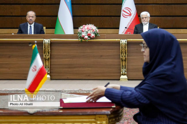 استقبال رسمی معاون اول رئیس‌جمهور از نخست وزیر ازبکستان 