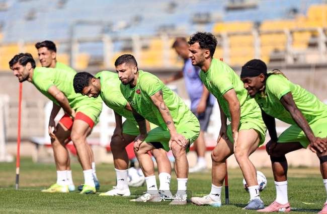 گزارش تصویری تمرین امروز پرسپولیس با یک مهمان ویژه