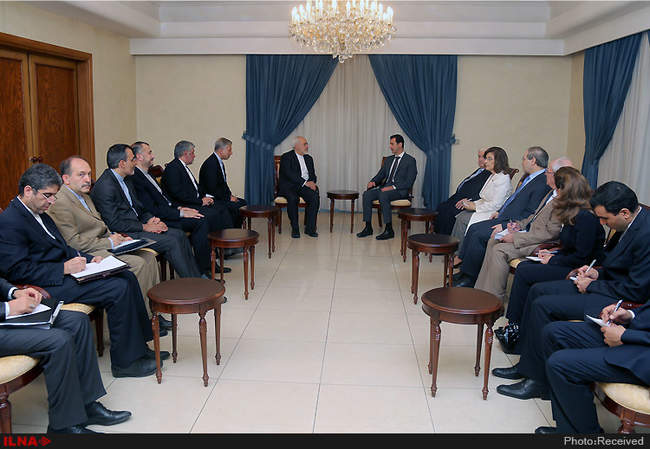 دیدار محمد جواد ظریف با بشار اسد