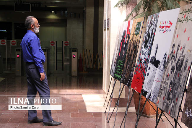 افتتاح نمایشگاه دفاع مقدس درایستگاه نمازی مترو باحضورشهردار شیراز