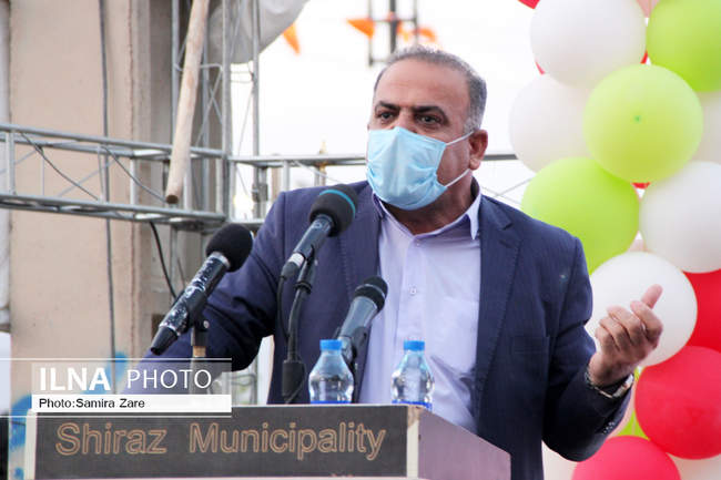 آیین افتتاح پروژه پیاده راه ورزش وسلامت درشیراز