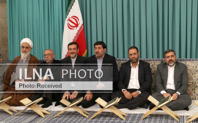 دیدار شرکت کنندگان در مسابقات بین‌المللی قرآن با رهبر انقلاب
