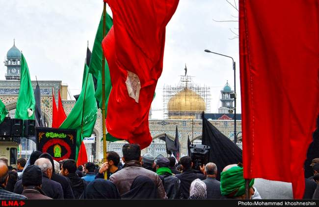 اجتماع عظیم عزاداران فاطمی و تشییع شهدای گمنام و مدافع حرم - مشهد