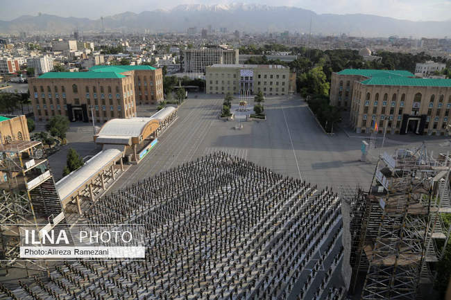 نماز باشکوه عید سعید فطر در دانشگاه افسری امام علی (ع)