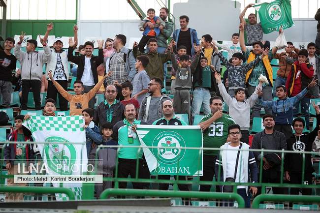 تساوی تیم فوتبال ذوب آهن اصفهان مقابل ملوان انزلی