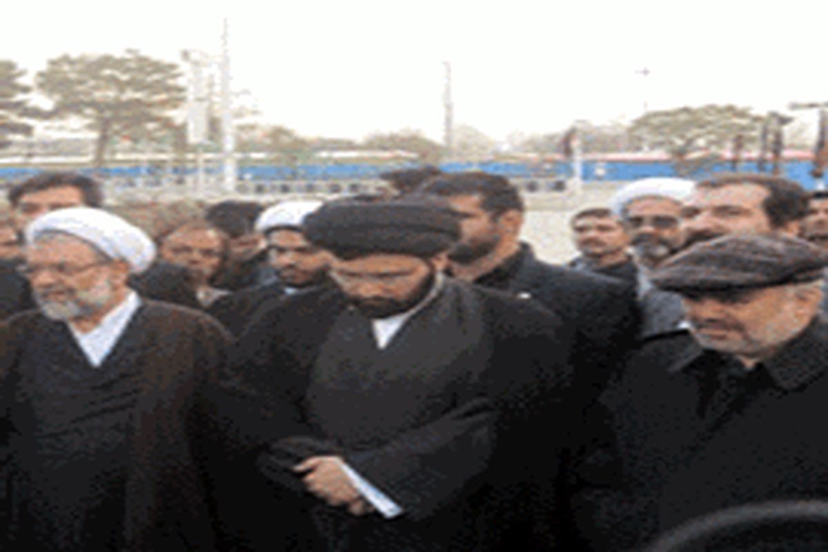 حضور نوه و یادگار امام راحل(ره) در قزوین