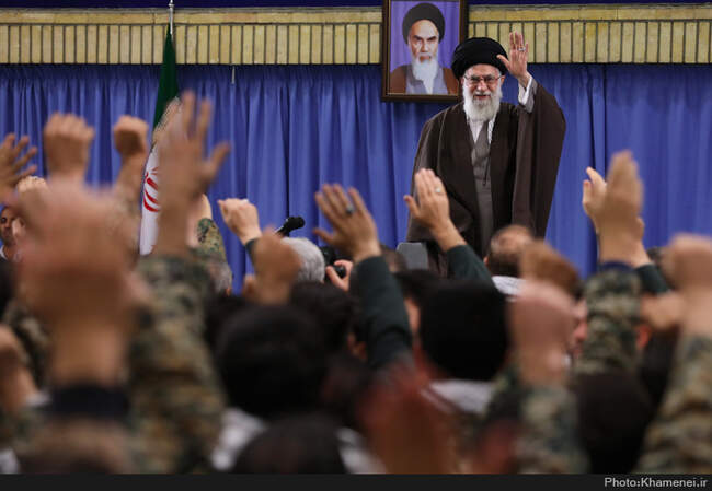 دیدار بسیجیان با رهبر انقلاب اسلامی