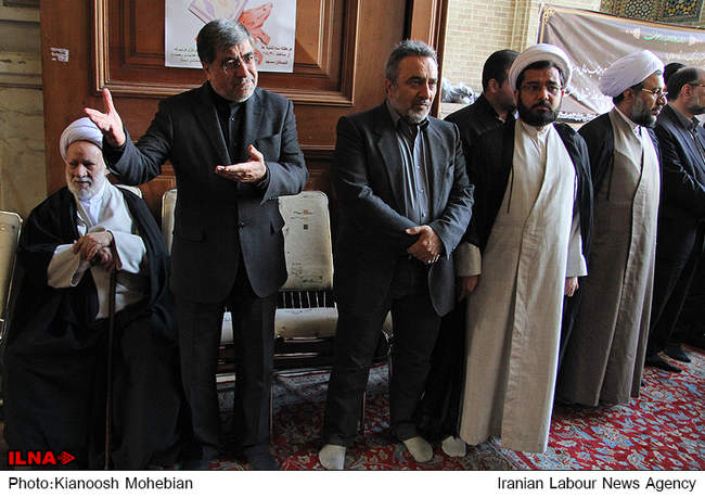 مراسم ترحیم همسر آیت الله جنتی