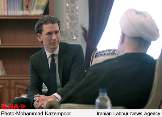 دیدار وزیر امورخارجه اتریش با آیت الله هاشمی