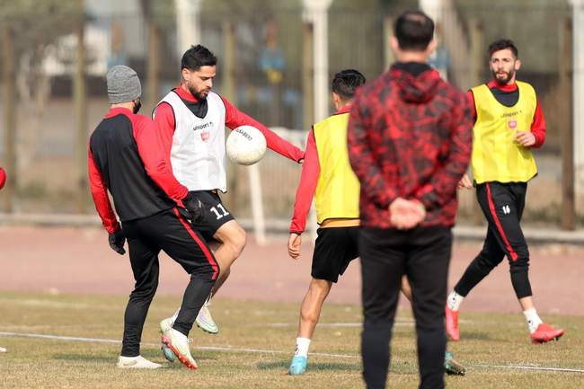 گزارش تصویری تمرین پرسپولیس بعد از پیروزی مقابل گل‌گهر