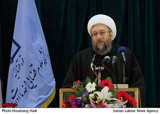 سخنرانی آیت‌الله آملی لاریجانی در دانشگاه علوم قضایی