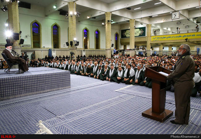 دیدار بسیجیان با رهبر انقلاب اسلامی