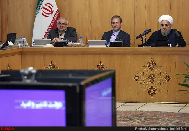 جلسه امروز هیئت دولت با حضور وزرای جدید 