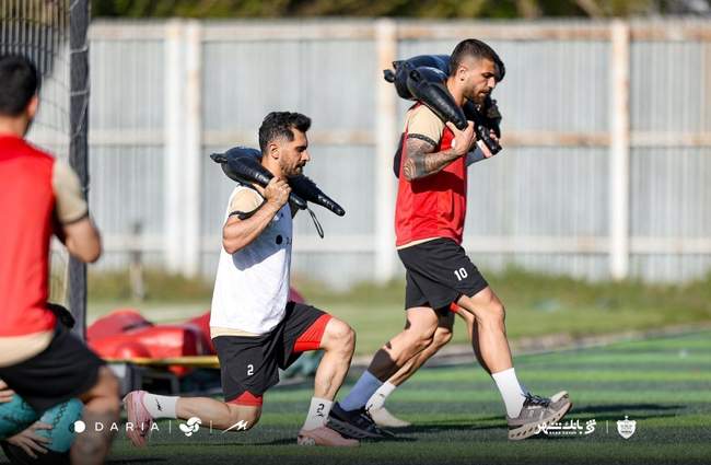 گزارش تصویری اولین تمرین پرسپولیس پس از آتش‌بس