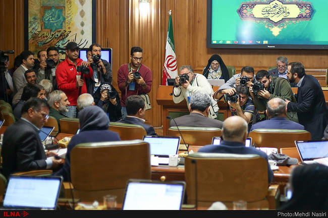 مراسم ادای سوگند پیروز حناچی شهردار جدید تهران