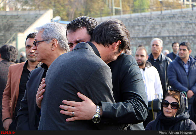 مراسم تشییع زنده یاد منصور پورحیدری