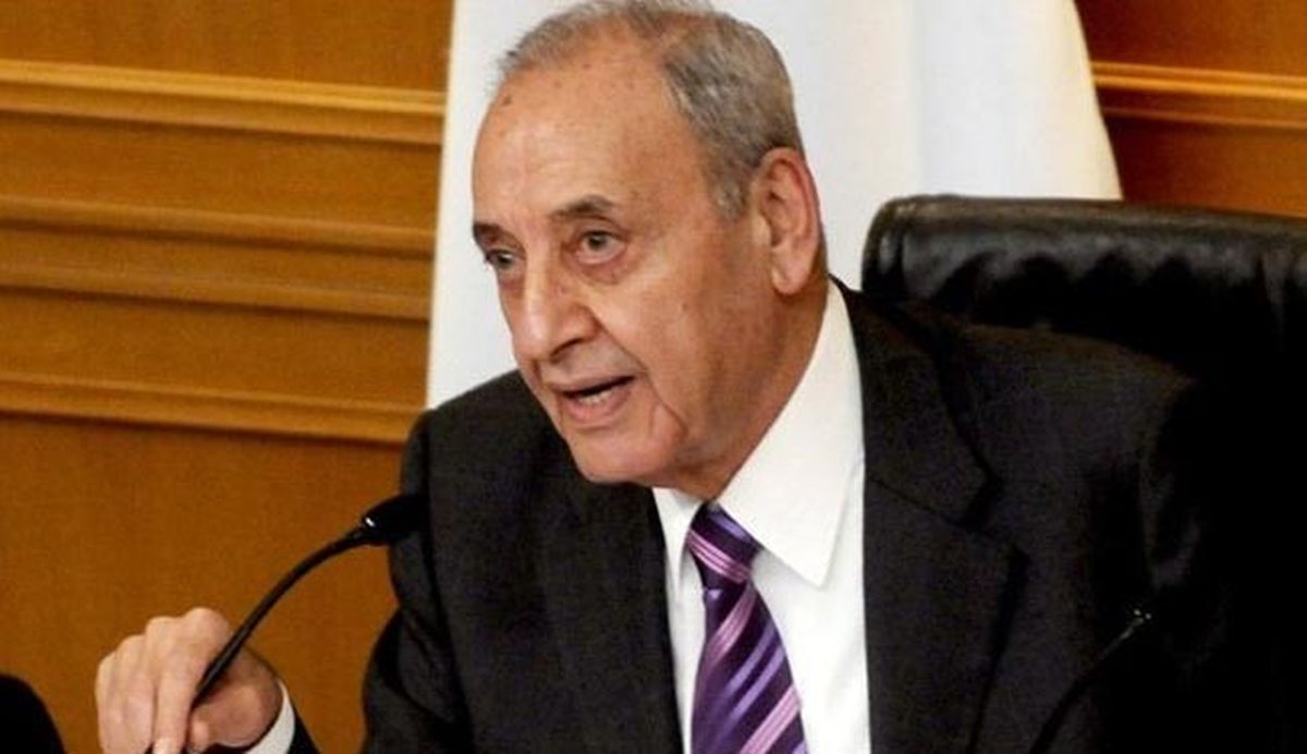 پذیرایی نبیه بری از نمایندگان پارلمان لبنان با آب و نمک