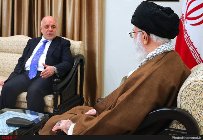 دیدار حیدر العبادی نخست‌وزیر عراق با مقام معظم رهبری