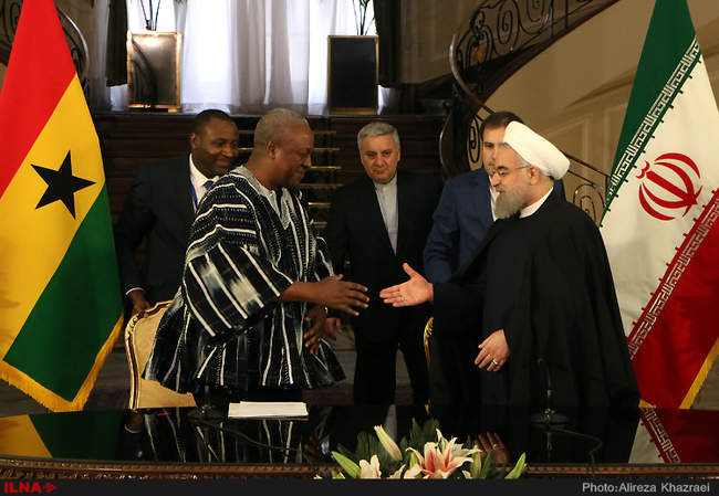 مراسم استقبال رسمی از  جان ماهاما رئیس جمهور غنا