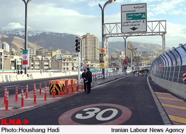 افتتاح پل صدر