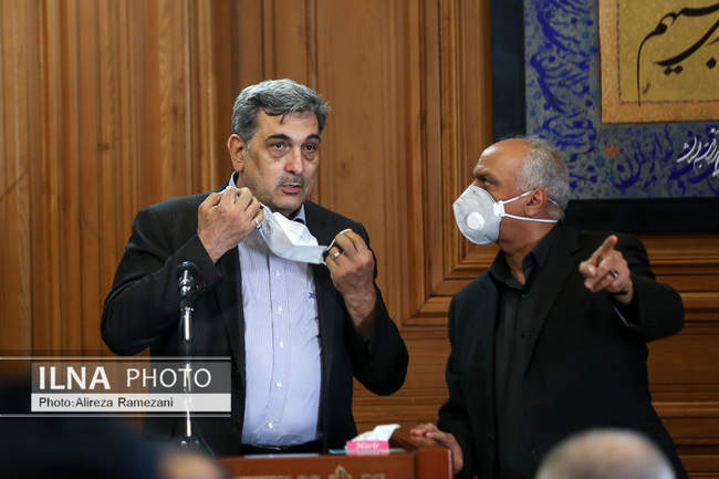 مراسم تودیع پیروز حناچی شهردار سابق تهران 